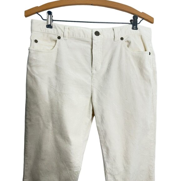 Vineyard Vines Big Girl’s Sz 16 Ivory Straight Leg Corduroy Pants - Picture 3 of 12